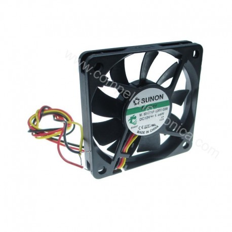 VENTOLE 60X60X10H 12Vdc 1,42W CUSCINETTI TACHIMETRICA SUNON
