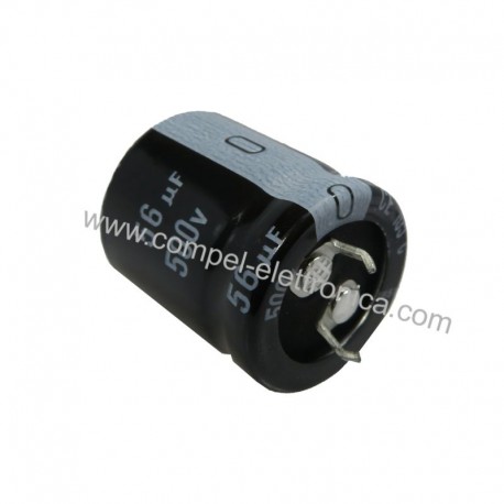 CONDENSATORI ELETTROLITICI SNAP-IN C/S 56uF 500V 22x25mm 105°C