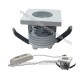 FARETTO LED INCASSO MINI 2,5W 4K LUCE NATUR. QUADRATO 32x32 IP20 BIANCO