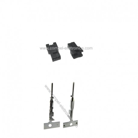 CONNETTORE MASCHIO 3POLI CON PIN (PASSO 2,5mm)