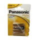 BATTERIA AAA MINISTILO ALKALINE POWER PANASONIC 4PZ
