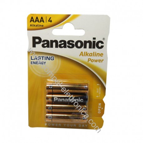 BATTERIA AAA MINISTILO ALKALINE POWER PANASONIC 4PZ