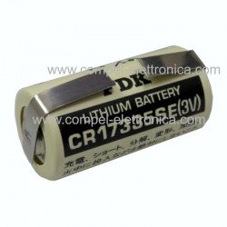 CR 17335 BATTERIA LITIO 3V 1,8AH CON PAGLIETTE NON RICARICABILE
