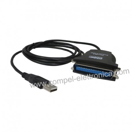 CONVERTITORE DA USB A CENTRONICS 36 PIN, CON CAVO LUNGO 2MT