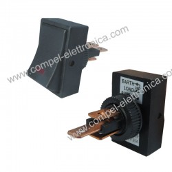 INTERRUTTORE BASCULA CON LUCE LED ROSSO SPST 25A/12V 30x19x19mm