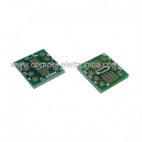 ZOCCOLO ADATTATORE SOP-8 - SSOP-8 (SMD) A DIP-8