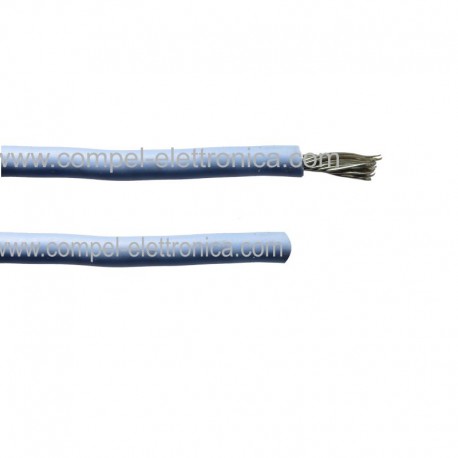 CAVO FLESSIBILE AL SILICONE BLU SEZIONE 0,25 mm