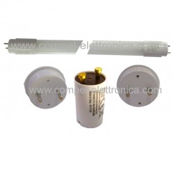 TUBI A LED VETRO T8 230VAC 9W 60CM 6k LUCE BIANCA FREDDA