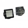 DEVIATORE BIPOLARE BASCULA 6A 250V CON DADO - TASTO GRIGIO