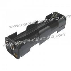 PORTABATTERIE X 8 STILO AA BOTTONE LUNGH.110MM