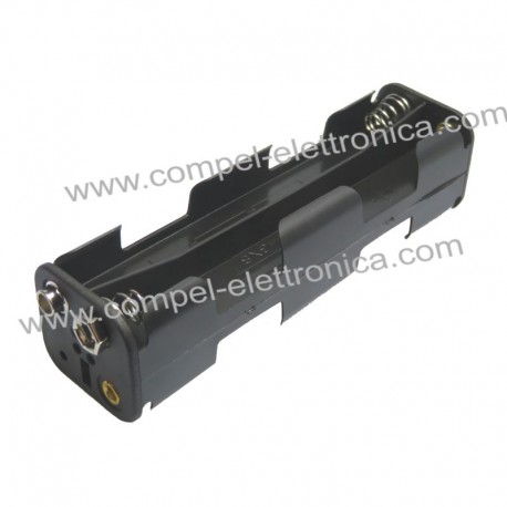 PORTABATTERIE X 8 STILO AA BOTTONE LUNGH.110MM