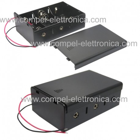 PORTABATTERIE X 3 TORCE D CHIUSO