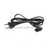 CAVO ALIMENTAZIONE EXTRA PRESA 90° IEC-320-C7 -SPINA 10A NERO 3MT
