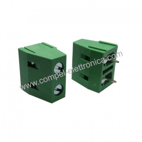 CONNETTORE 2 POLI PER C.S. PASSO 7,5MM A MORSETTO