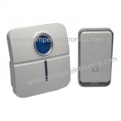 CAMPANELLO SENZA FILI CON PULSANTE SENZA BATTERIA MAX 150MT 51 SUONERIE