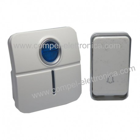 CAMPANELLO SENZA FILI CON PULSANTE SENZA BATTERIA MAX 150MT 51 SUONERIE