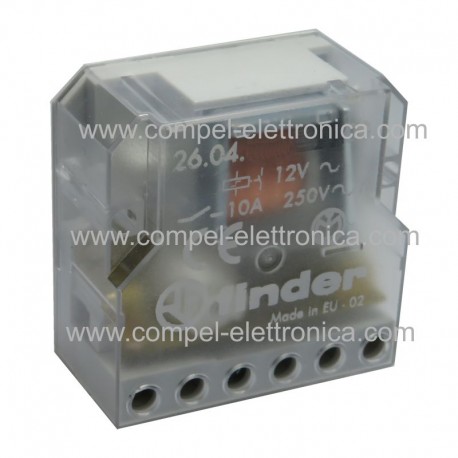 RELÈ RT424F12 BISTABILE 2x12Vdc 8A 2 SCAMBI 2 bobine 3 PIN