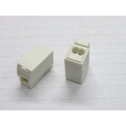 MORSETTO UNIPOLAR ATTACCO RAPIDO CLIP 400Vac 20A CAVI 0,5MM.2,5MM BIANCO