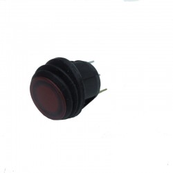 INTERRUTTORE UNIPOLARE 28VDC 10A A BILANCIERE LUMINOSO ROSS0 IP65 TONDO