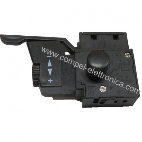 PULSANTE DI RICAMBIO CON REGOLAZIONE VELOCITA' E BLOCCO PER TRAPANI ....