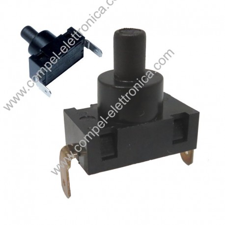 INTERRUTTORE A PULSANTE 250VAC 8A FASTON 4,8MM PER ASPIRAPOLVERE BOSCH