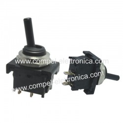 INTERRUTTORE UNIPOLARE 6A 250VAC A LEVA ISOLATA