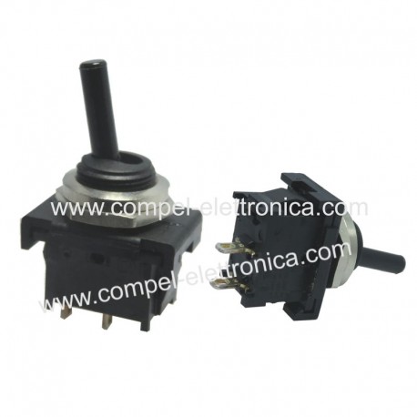 INTERRUTTORE UNIPOLARE 6A 250VAC A LEVA ISOLATA