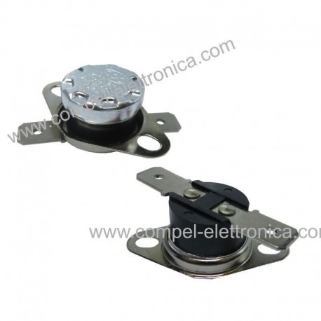 INTERRUTTORE TERMICO 100°C NORM. CHIUSO A FASTON 6,3MM ORIZZONTALI