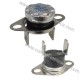 INTERRUTTORE TERMICO 70°C NORM. CHIUSO A FASTON 6,3MM VERTICALI