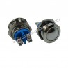 PULSANTE ANTIVANDALICO 3A 36Vdc D.16MM CONTATTO SPST-NO IP67 SILVER