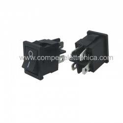 INTERRUTTORE BIPOLARE MINIATURA NERO ON/OFF