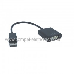 CAVO DISPLAYPORT MASCHIO A DVI-D 24/1 FEMMINA 20CM