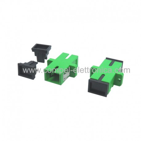 ADATTATORE FIBRA OTTICA SIMPLEX SC-APC/SC-APC