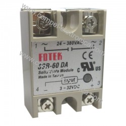 RELÈ SSR 60 DA 3-32VDC 60A 24Vac-380Vac