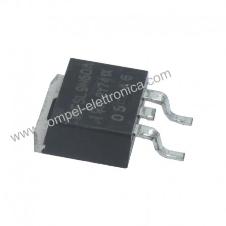 IRFSL 9N60AT N-MOS DZ 600V 9,2A 170W D2PAK