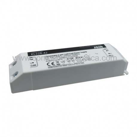 ALIMENTATORI LED DRIVER 12Vdc 30W 2,5A IP20 149x40,44,4X26,70mm