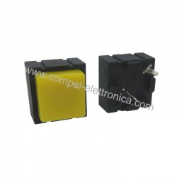 PULSANTE QUADRATO NORMALMENTE APERTO GIALLO