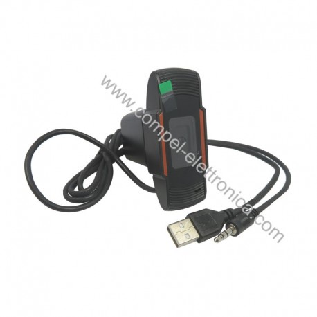 WEBCAM USB 2.0 CON MICROFONO INCORPORATO IDEALE PER SMARTWORKING VIDEO