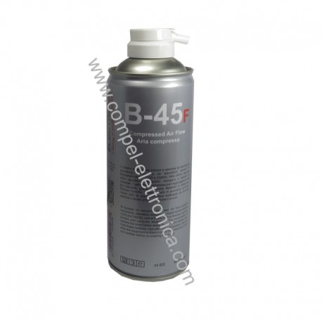 SPRAY B-45 Low GWP ARIA COMPRESSA 400ML INFIAMMABILE DUE CI ELECTR.