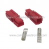 SPINA CONDUTTORE-CONDUTTORE DC 12V 40A ERMAFRODITA ROSSO 1PIN CRIMPARE