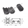 FILTRO SOPPRESSORE PER CAVO DIAMETRO MAX 3,5 MM