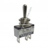 PULSANTE A LEVA (ON) OFF (ON) 250VAC 10A A PANNELLO 3 pin faston 6,3mm