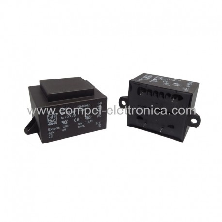 TRASFORMATORI 10W 6V 230VAC INCAPSULATI SINGOLI SECONDARI