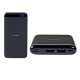 POWER BANK PORTATILE 10.000mAH CON 2 PRESE USB SLIM CON DISPLAY - NERO