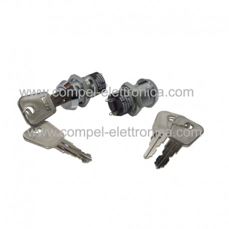 INTERRUTTORE BIPOLARE A CHIAVE ESTRAIBILE 2 POSIZIONI 4A 125VAC