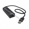 HUB USB 2.0 4 PORTE 83X22MM CON CAVO USB 12CM NERO