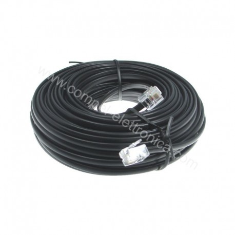 CAVO TELEFONICO 6P/4C 5 MT NERO