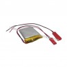 BATTERIA 3,7V 1150mA LI-PO 7,5x34x42H RICARICABILE CONNETTORE M/F 2 FILI