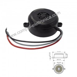 BUZZER ELETTRONICI 3 FILI - 2 TONALITA'