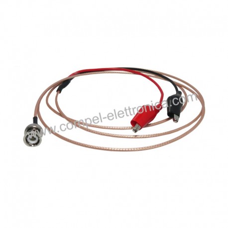 CAVO DI TEST BNC CON PINZETTE A COCCODRILLO PER OSCILLOSCOPI